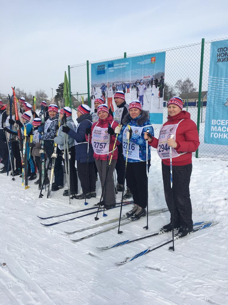 В Воловском районе 11 февраля прошел лыжный забег "Лыжня России 2023"